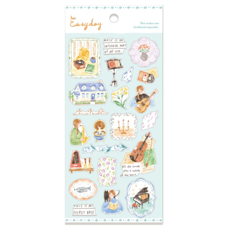 Mind Wave Sticker Easy Day Sticker Sheet - Music