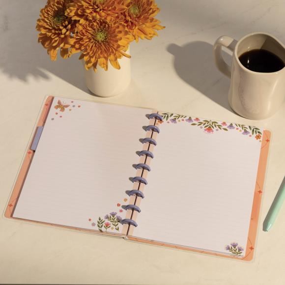 Happy Planner Classic Disc Bound Notebook - Golden Meadow