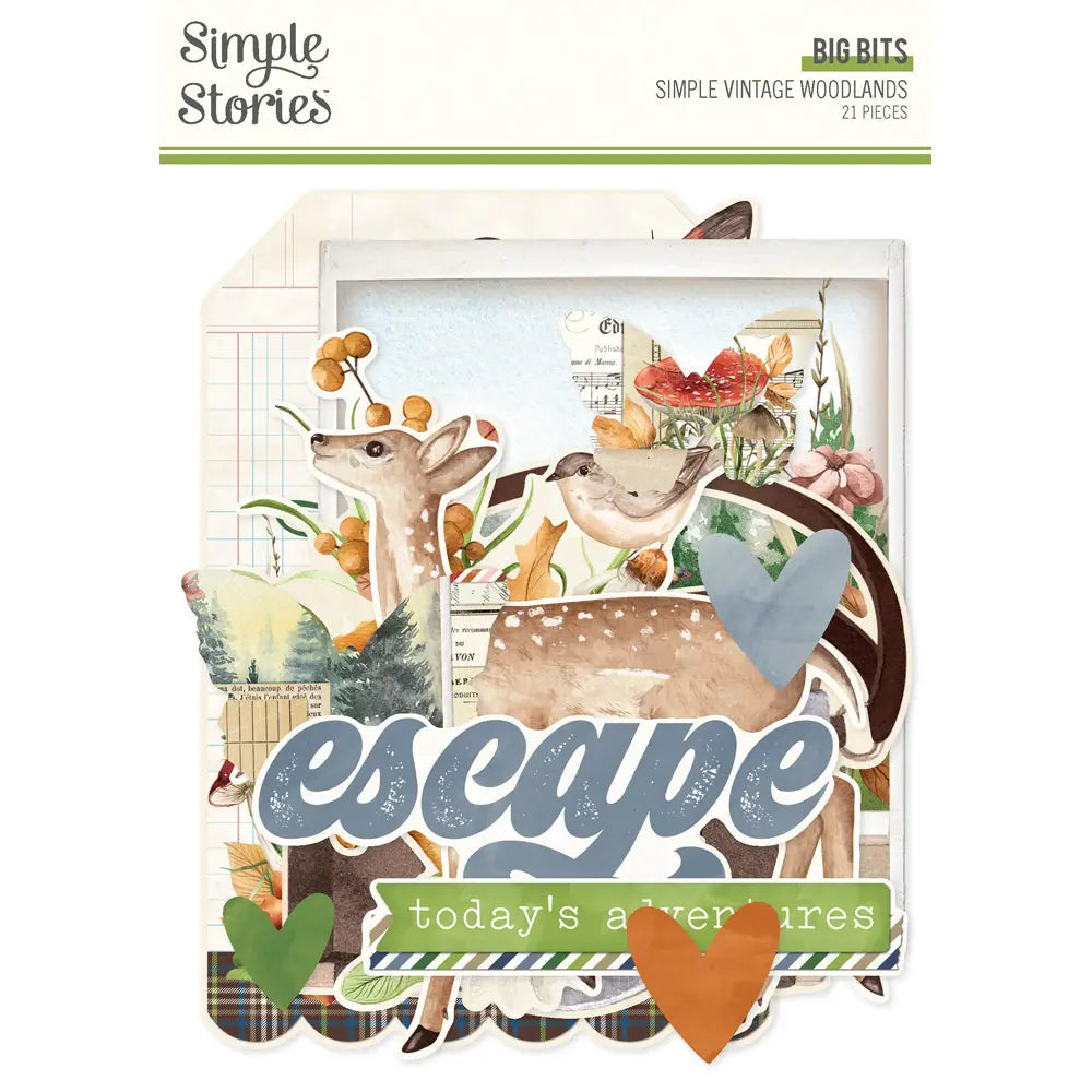 Simple Vintage Woodlands Die Cut Cardstock Set