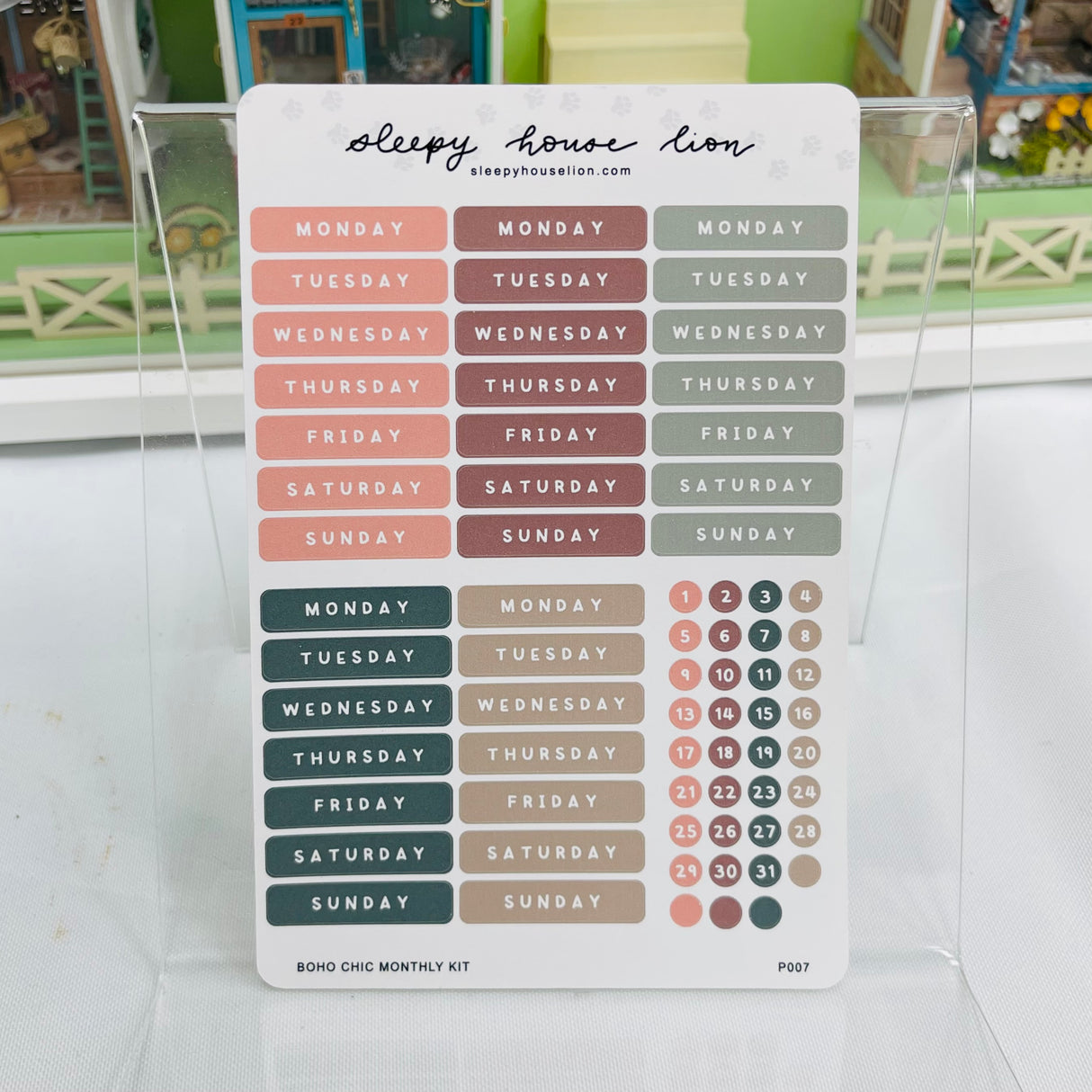 Boho Chic Monthly Weekly Kit