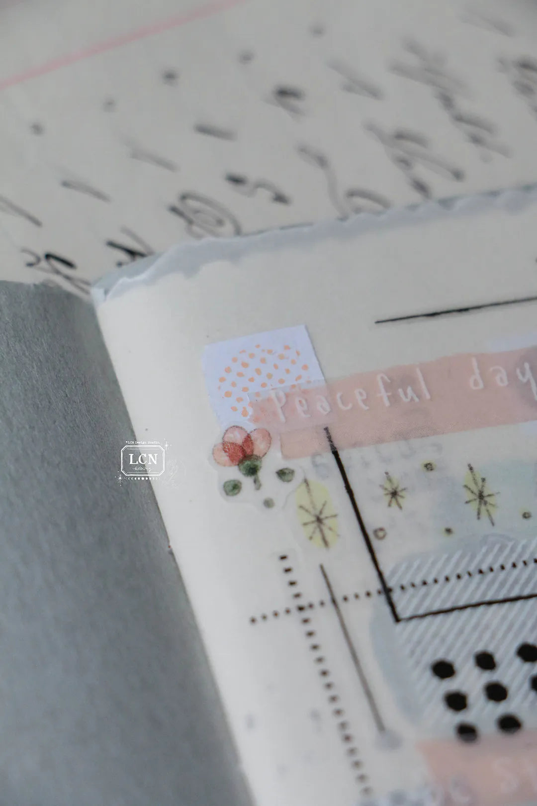 LCN Label Sticker Roll - Circle Earth Tone