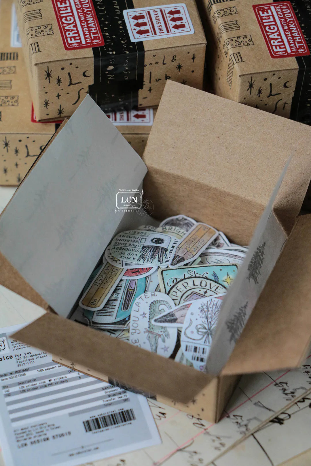 LCN Sticker club: A box full of joy sticker set
