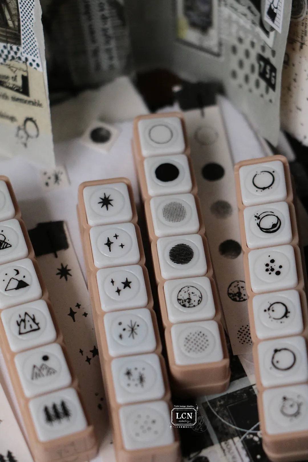 LCN Self-Inking Push Button Stamp