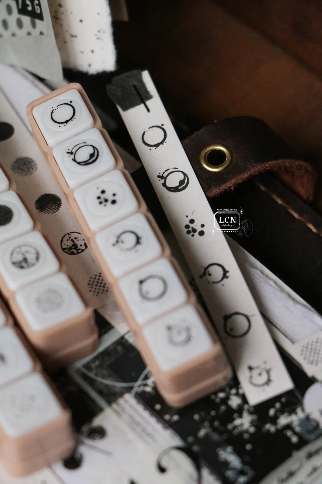 LCN Self-Inking Push Button Stamp