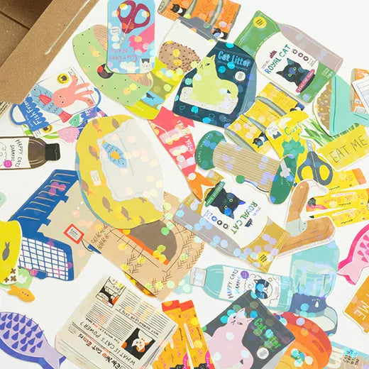 Hako Flake Stickers - Cat Supplies