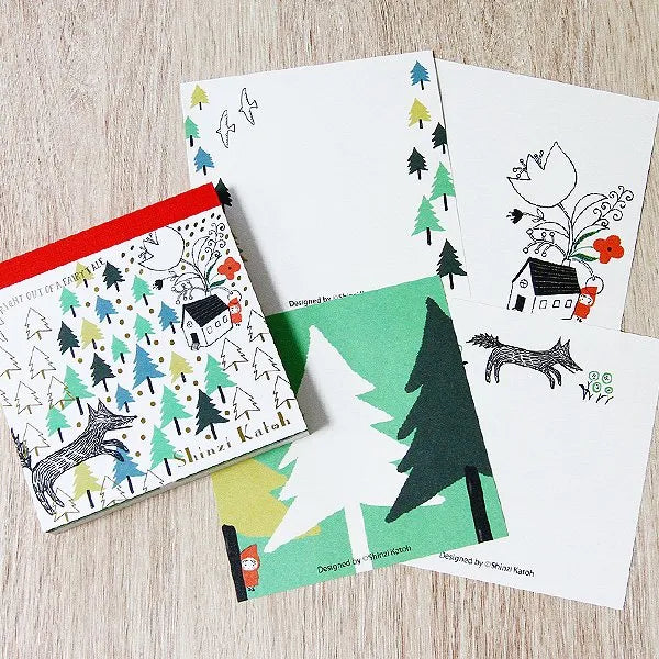 Shinzi Katoh Memo Pad - Hide and Seek with the Wolf