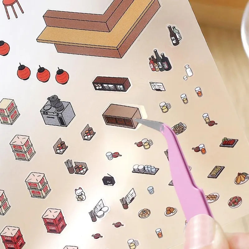 BGM Diorama 2.5D Sticker - Izakaya
