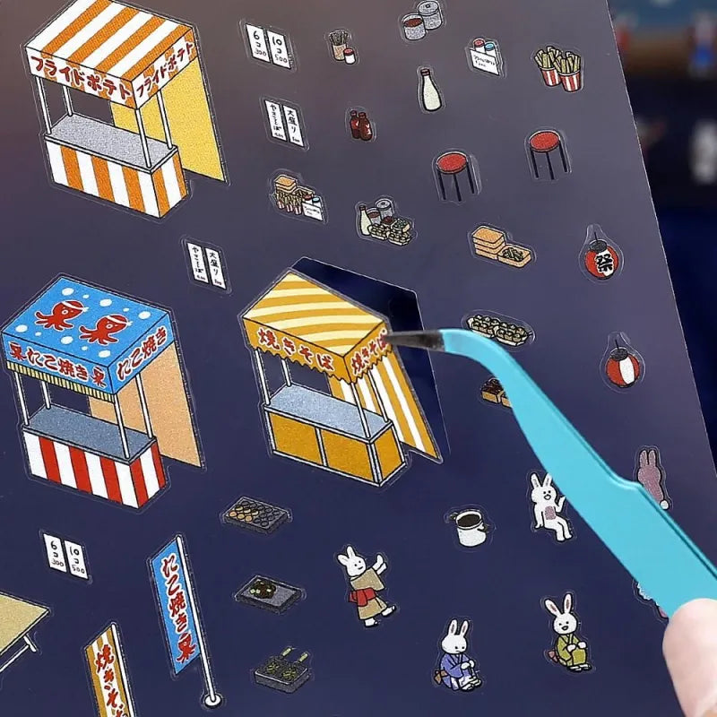 BGM Diorama 2.5D Sticker - Festival