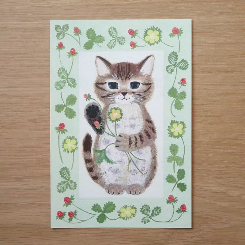 4legs Postcard - Cat in Picture Book #21 Kitten