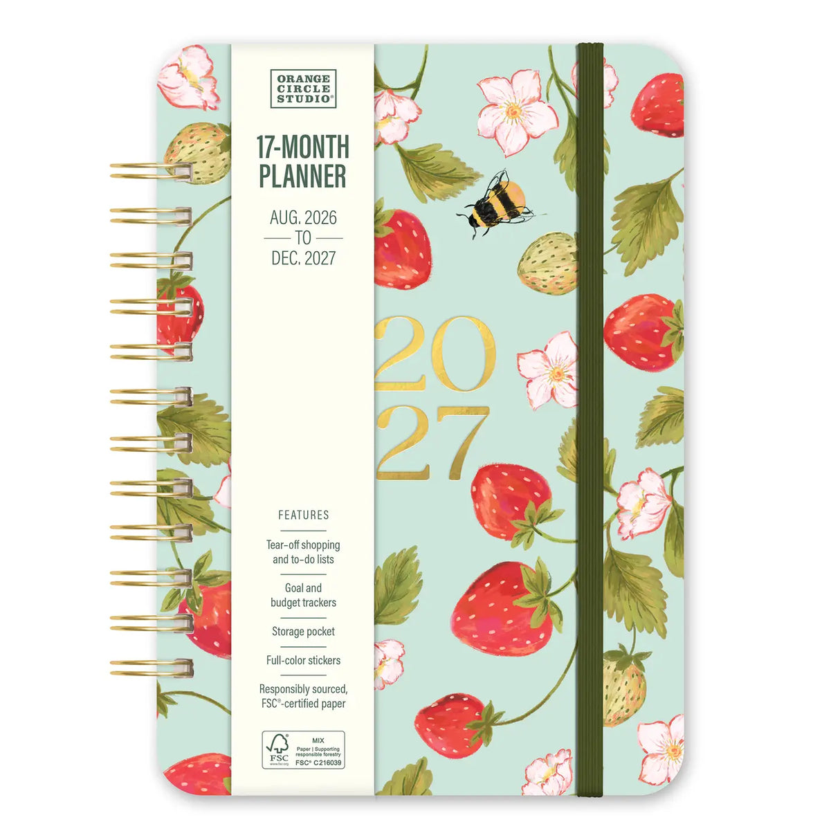 Looking for a planner that can keep pace with your busy life? Meet Orange Circle Studio’s best-selling Do It All™ Planner (Aug. 2026–Dec. 2027). Designed for families and multitaskers alike, it offers space for up to six schedules, plus monthly and weekly views to keep everything on track. Inside, you’ll also find inspirational quotes, fun stickers, and tear-out to-do and shopping lists. Finished with stylish cover art and a handy elastic closure, it’s a planner that truly does it all.
• 5.75"w x 8.25"h
•