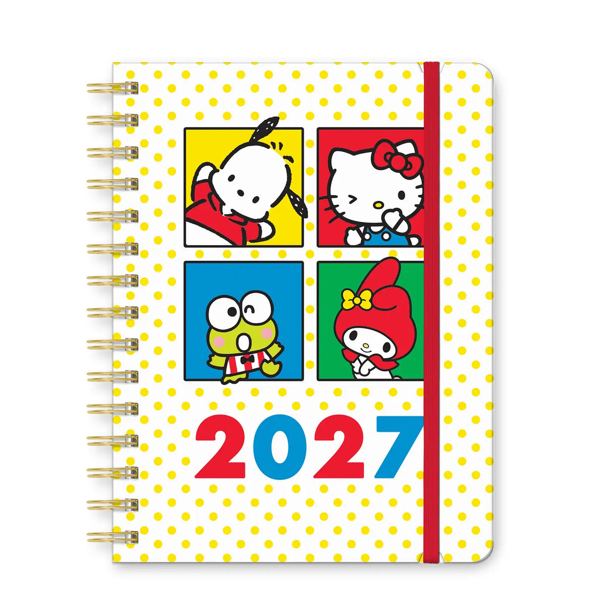Petite in size but big on Sanrio® charm, this 17-month planner (Aug. 2026–Dec. 2027) offers monthly and weekly views with plenty of space to capture plans and important dates. Full-color artwork, extra notes pages, and a secure elastic band closure make this a must-have all-in-one organizing tool!
• 7.5"w × 8.5"h
• 17 months (Aug. 2026–Dec. 2027)
• 160 pages; 100 gsm acid-free FSC®-certified paper
• Softcover; Twin-ring wire-o binding
© 2026 SANRIO CO., LTD. Used Under License.