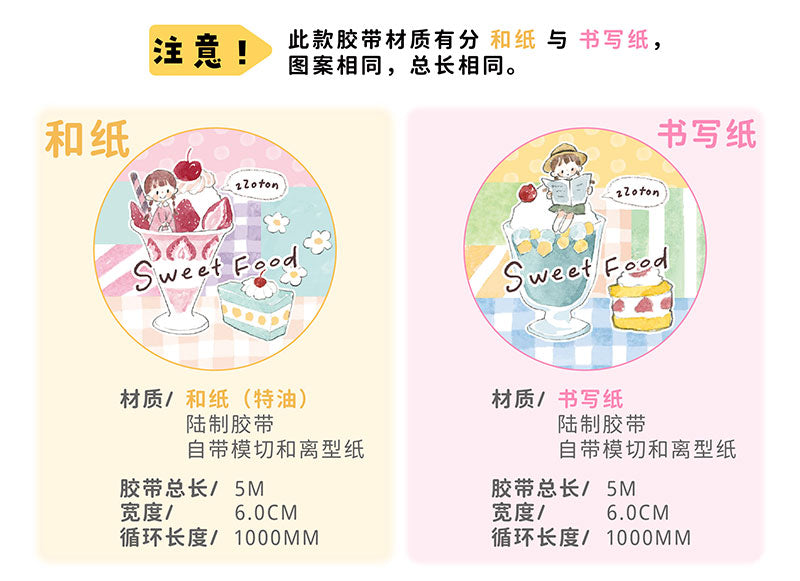Molinta - Sweet Food Sticker Roll