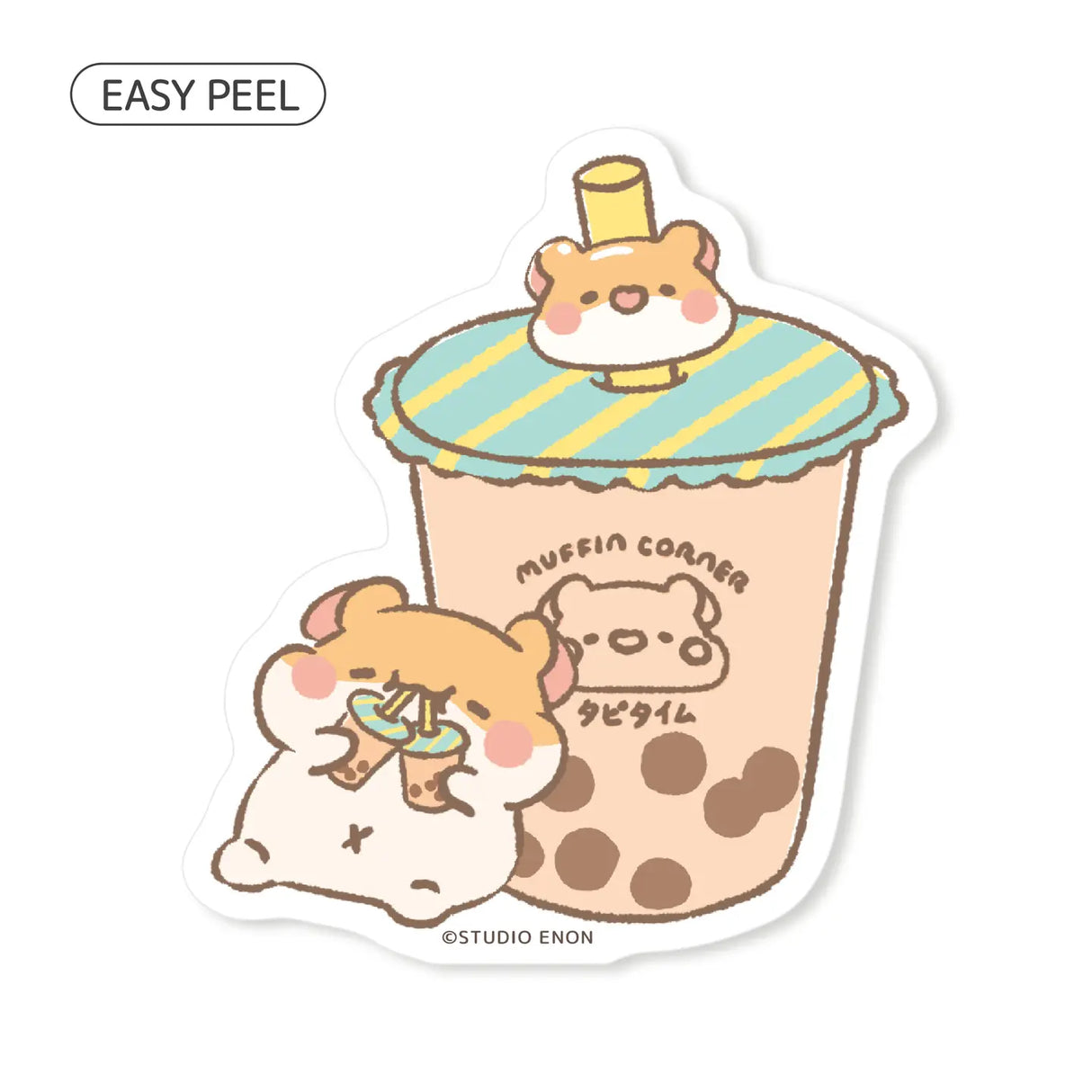Studio Enon - Muffinmaru Double Boba Sticker
