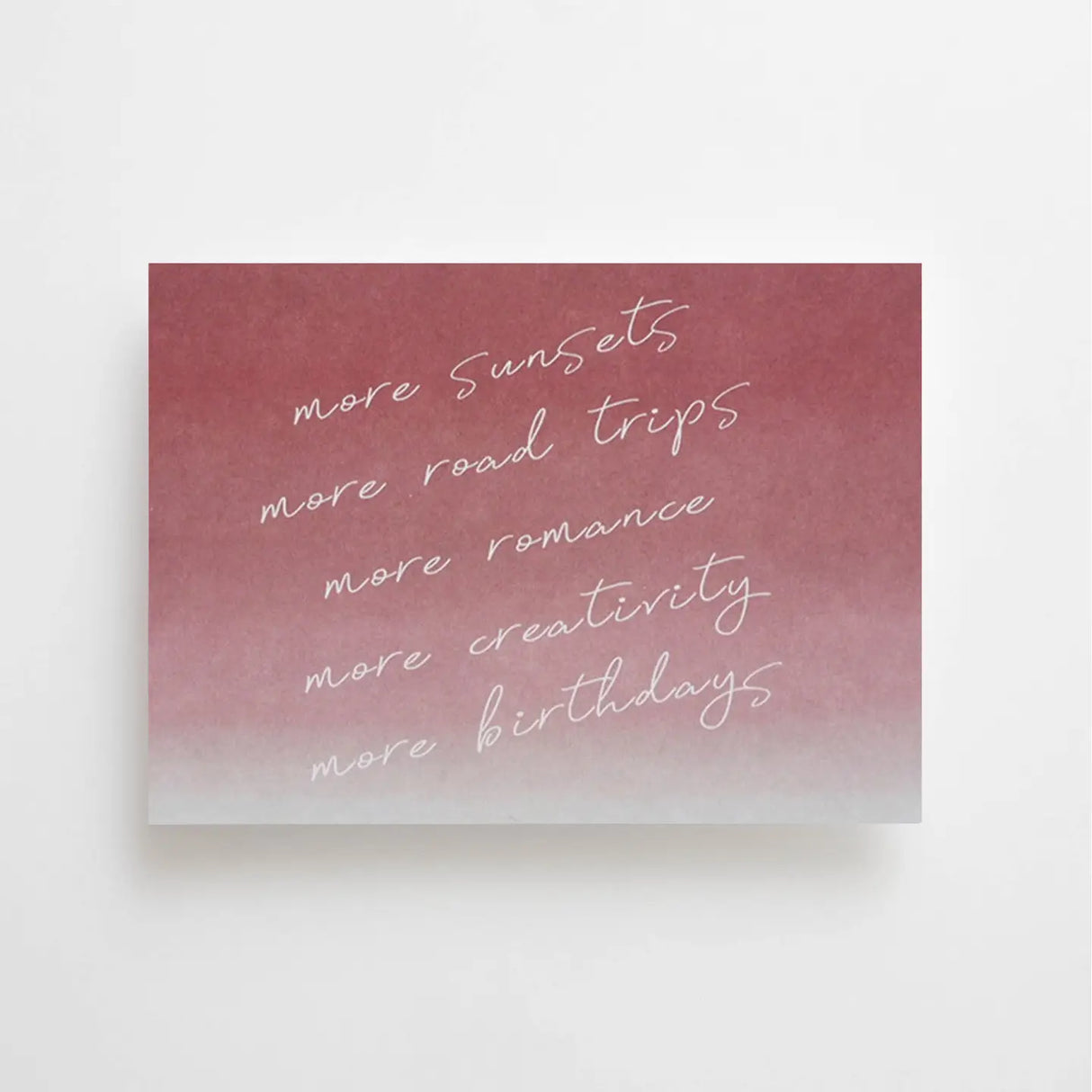 Anna Cosma Postcard - More Sunsets... More Birthdays