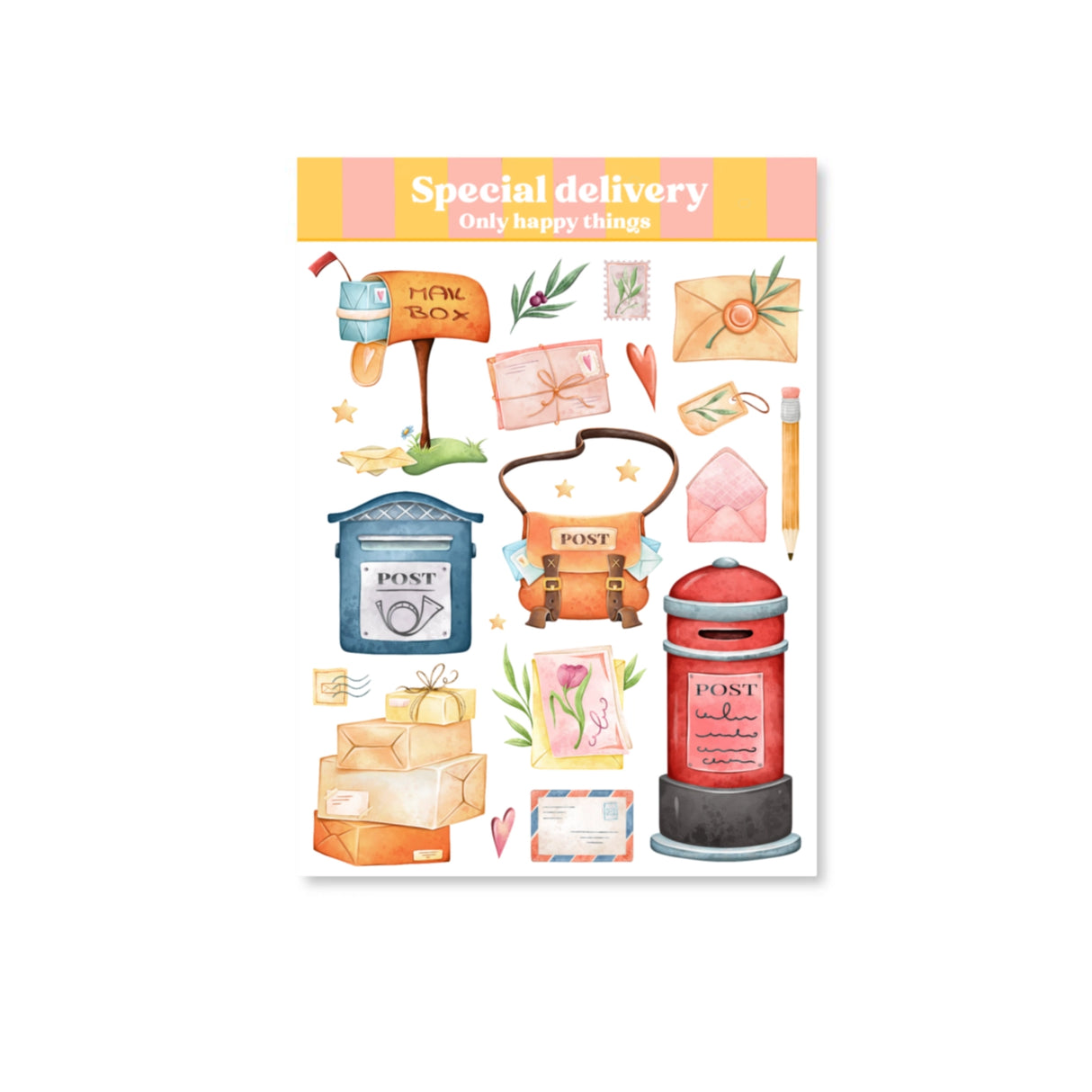 Special Delivery A6 Sticker sheet