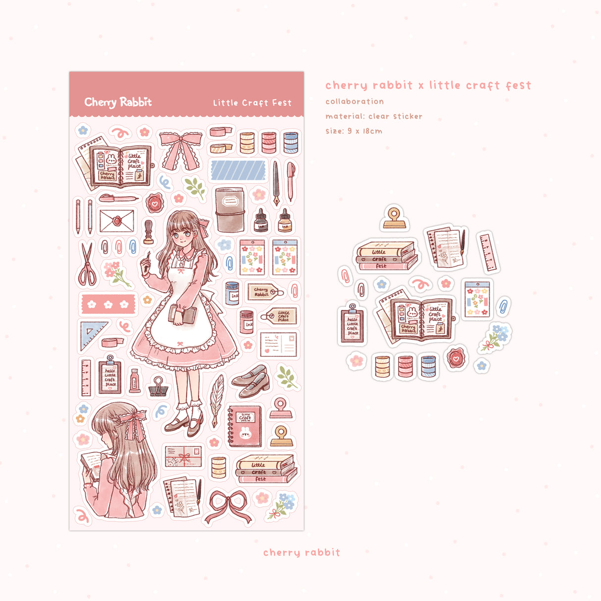 Cherry Rabbit x Little Craft Fest Sticker Sheet