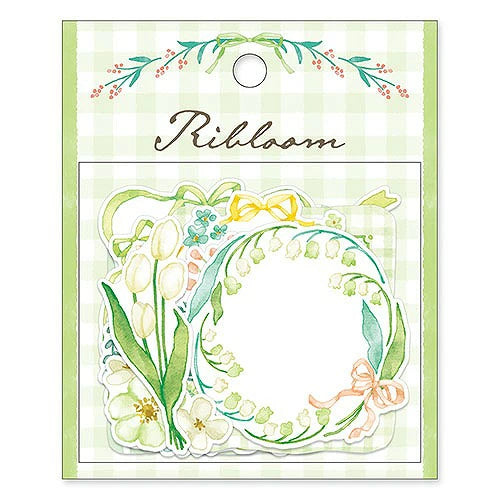 Mind Wave - Ribloom Flake Sticker - Green