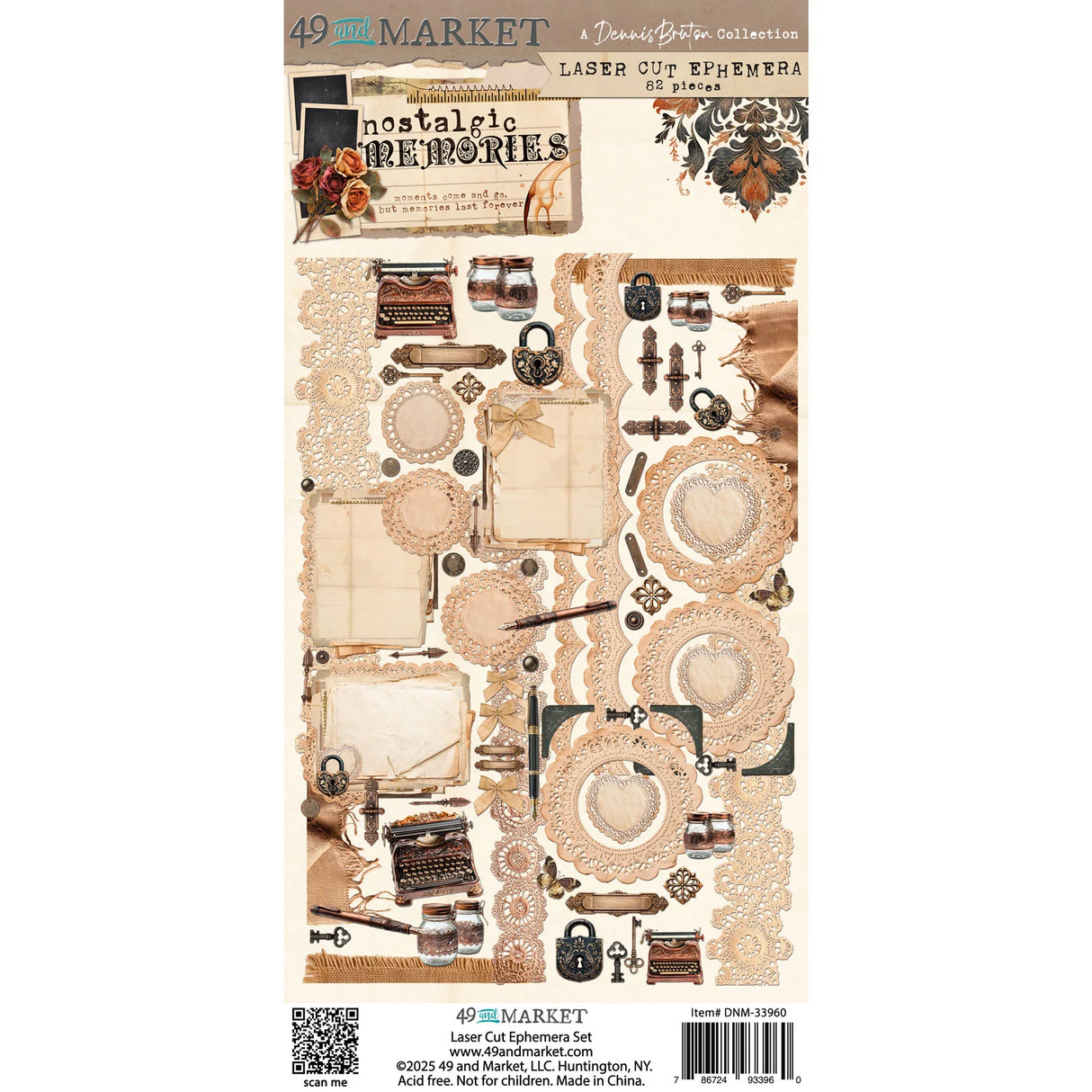 Unlock a treasure trove of nostalgia with Dennis Bruton’s Laser Cut Ephemera collection. This unique assortment transforms vintage charm into intricate, modern crafting elements.
Dive into a world where the past meets the precision of the present. Inside, you’ll find beautifully detailed laser-cut pieces featuring