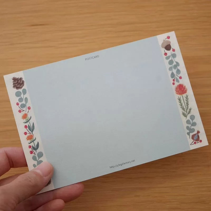 Size: 10cm x 14.8cm.
Double-sided full color.
Material: Paper (textured, slightly thick paper, ivory color)
The paper is environmentally friendly and contains over 30% non-wood bamboo pulp for a warm texture
Please note that the actual color may appear different on your computer or smartphone monitor.