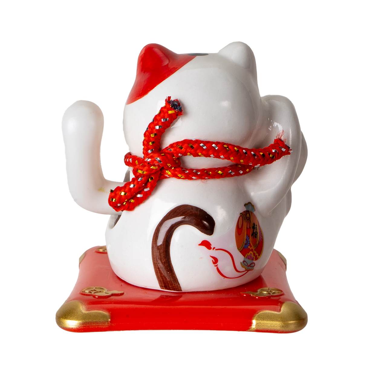 Urban Tokyo - 5 Inch Tall Solar Powered Lucky Cat with Movable Arm
Size: 5"H
Material: Ceramic