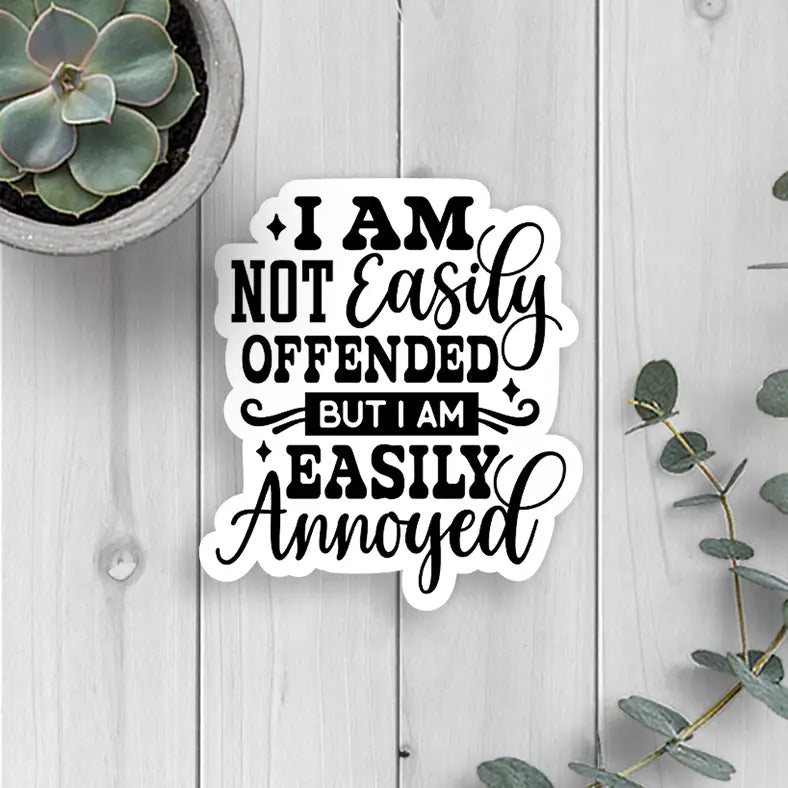 Easily Offended Vinyl Sticker
