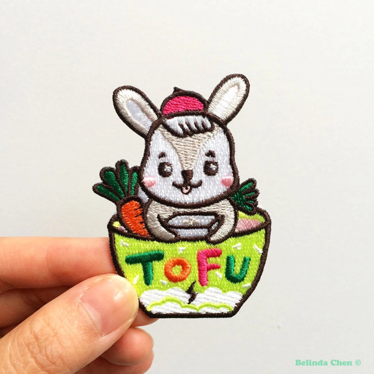 Bel’s Art World Iron-on Patch - Bunny Tofu
