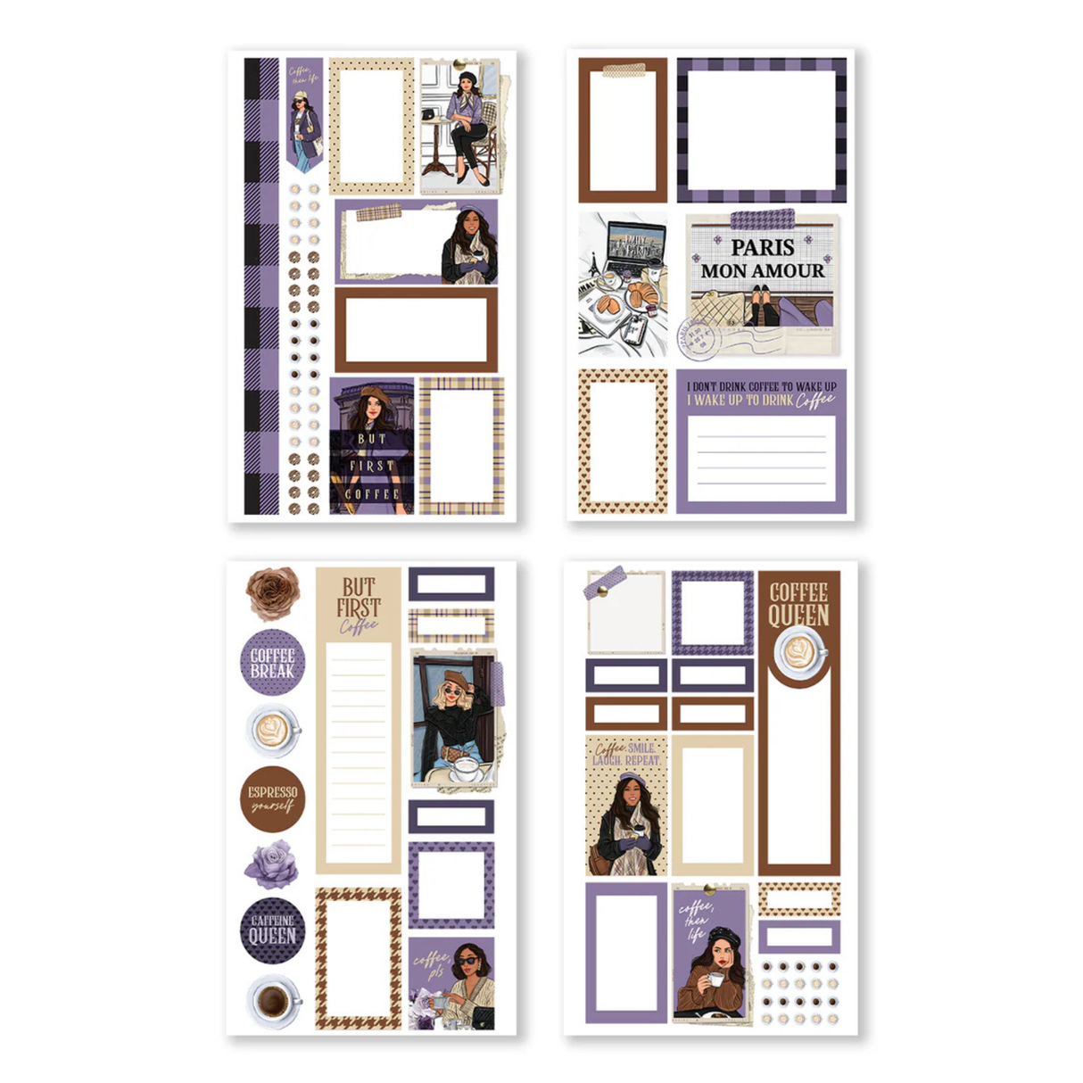 Rongrong Sticker Book - Coffee Queen 2
Indulge your love for coffee and creativity with the Coffee Queen Sticker Book 2! This must-have collection for coffee enthusiasts and crafters offers a delightful array of charming, hand-drawn designs, perfect for decorating planners, journaling, and crafting unique projects. Infuse your daily routine with warmth and joy through these beautifully designed, caffeine-inspired stickers! ☕✨
Key Features:
25 Pages of Hand-Drawn Stickers: Enjoy a diverse collection