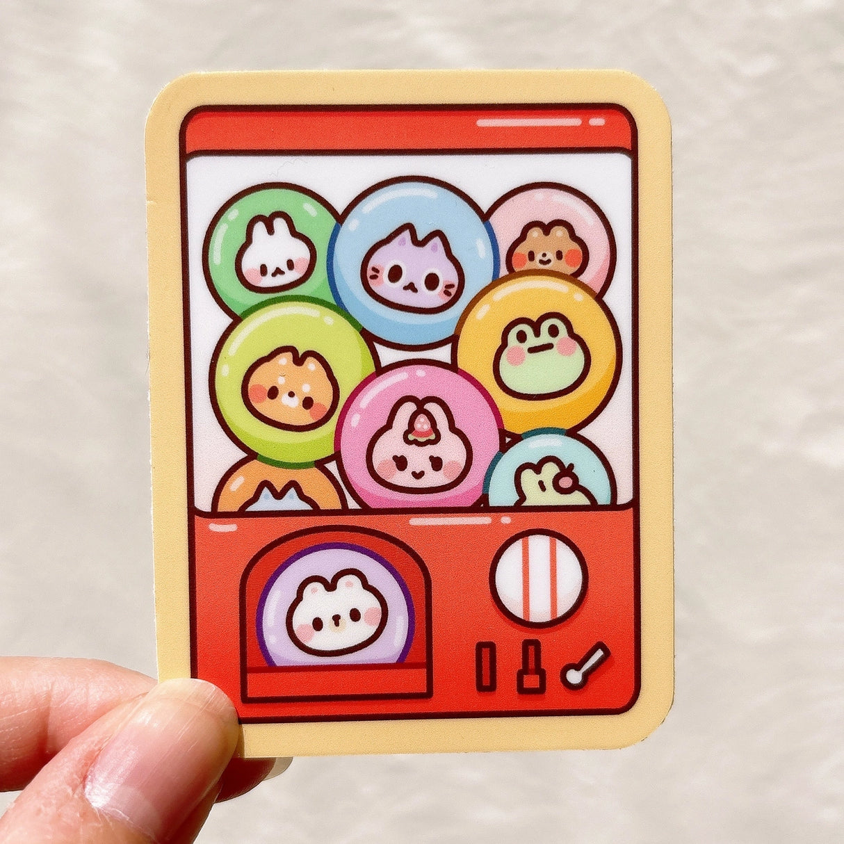 StickyRiceCo Vinyl Sticker - Gacha Machine