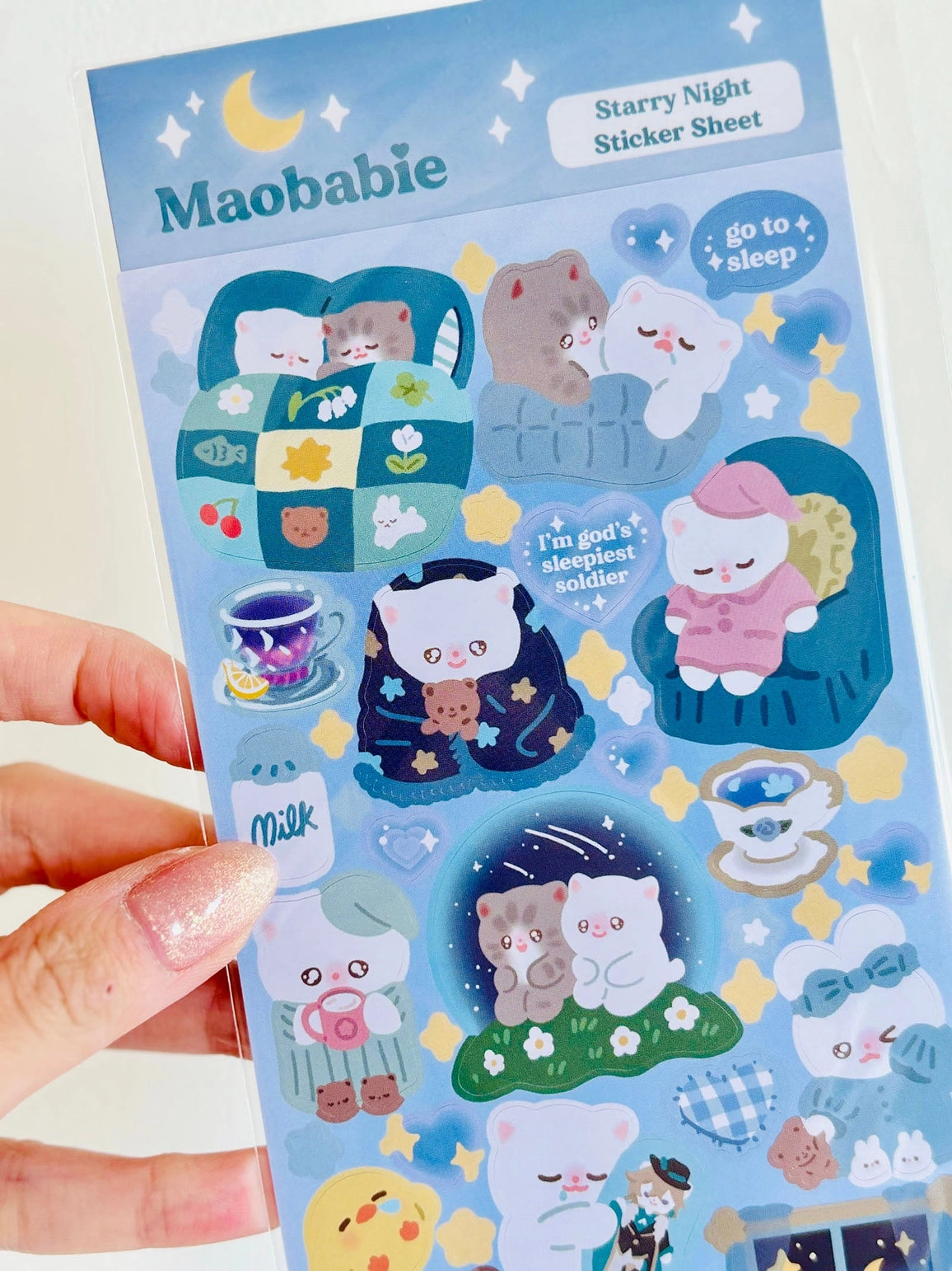 Maobabie Sticker Sheet - Starry Night