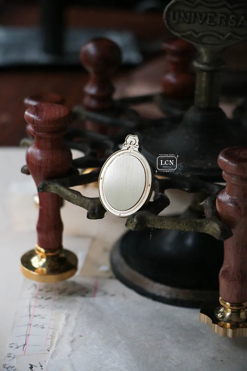 LCN Wax Seal Stamp Set - Oval Embroidery Hoop