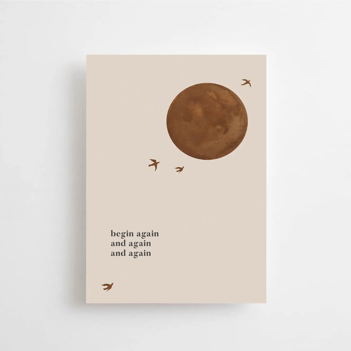 Anna Cosma Postcard - Begin Again