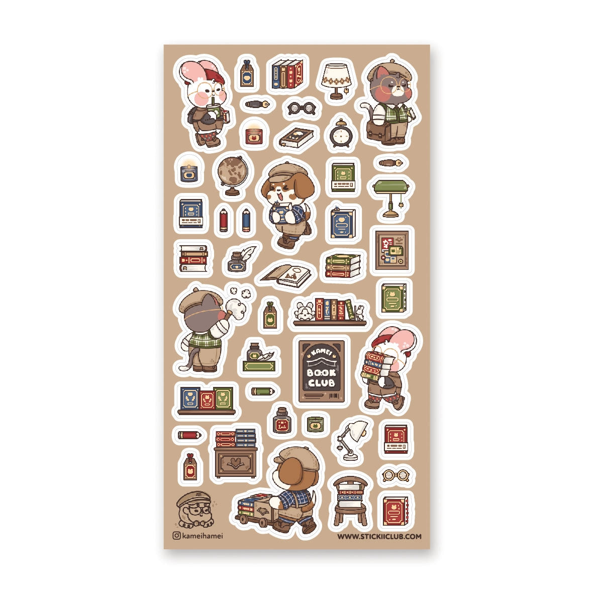 STICKII Cutie Book Club Sticker Sheet