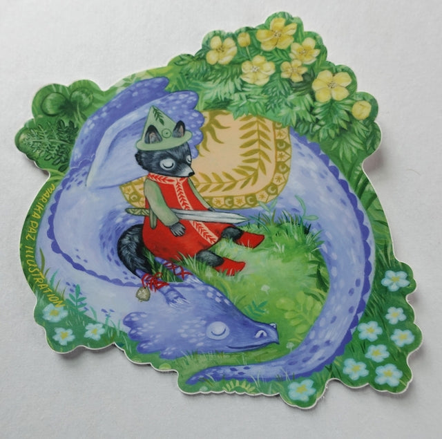 Marika Paz Illustration - A Knight's Rest Sticker
