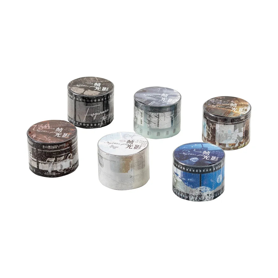 These vintage negative film strip PET tapes are a great new addition to your craft supplies! They bring a touch of natural elements to the film strips to create a unique look.
Material: PET Tape
Includes 1 PET Tape