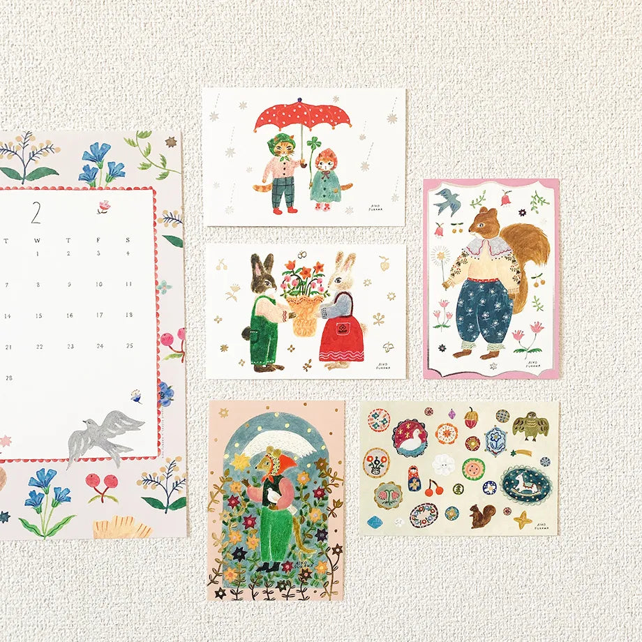 The gold foil stamping on the entire postcard shines brightly.
Full color printing is also applied to the back side.
It is also recommended to accompany gifts to loved ones or display them as an interior decoration in your room.
4 in x 6 in
Includes 1 post card
