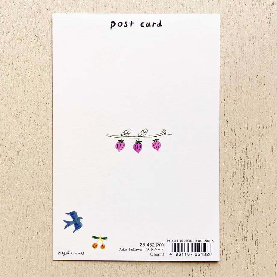 The gold foil stamping on the entire postcard shines brightly.
Full color printing is also applied to the back side.
It is also recommended to accompany gifts to loved ones or display them as an interior decoration in your room.
4 in x 6 in
Includes 1 post card