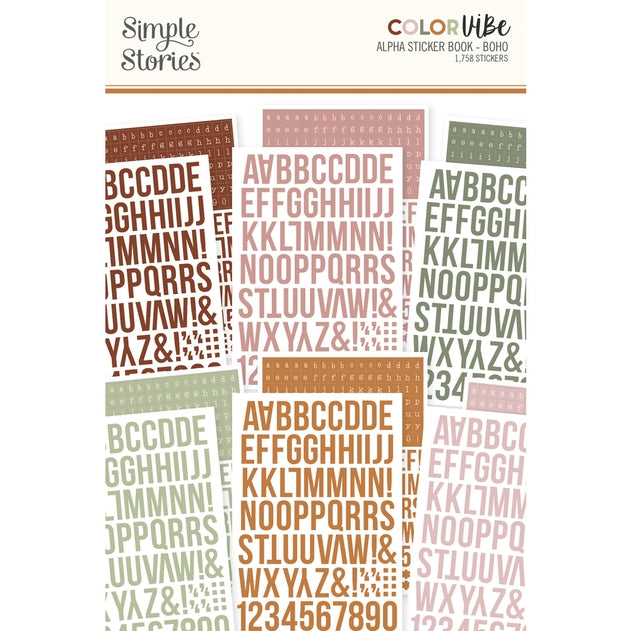 Alphabet Sticker Book - Boho Color Vibe