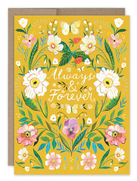 Tarjeta de aniversario Always & Forever