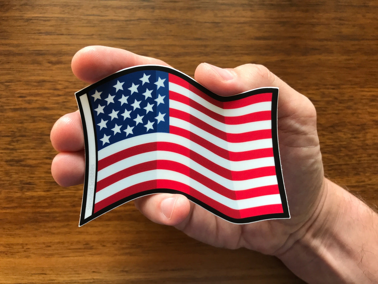 Pegatina de la libertad con la bandera estadounidense