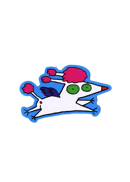 Pegatina de caniche ángel