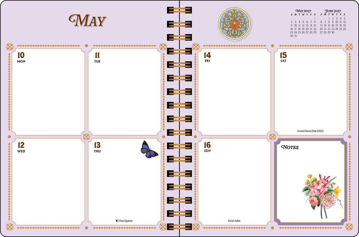Whether you love to junk journal or need to get your thoughts down on paper, you can add vintage-inspired beauty to every week with the spreads and stickers in The Antiquarian Sticker 2027 Planner.
Gorgeous, inspiring, and dreamily vintage, the spreads and stickers in The Antiquarian Sticker 2027 Monthly/Weekly Planner bring a world of enchantment to your daily life. Nurture your creativity and keep yourself organized with this treasure trove of vintage-inspired aesthetics.
Features include:
- Dimensions: