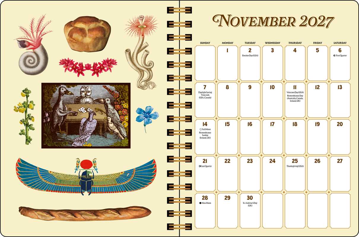 Whether you love to junk journal or need to get your thoughts down on paper, you can add vintage-inspired beauty to every week with the spreads and stickers in The Antiquarian Sticker 2027 Planner.
Gorgeous, inspiring, and dreamily vintage, the spreads and stickers in The Antiquarian Sticker 2027 Monthly/Weekly Planner bring a world of enchantment to your daily life. Nurture your creativity and keep yourself organized with this treasure trove of vintage-inspired aesthetics.
Features include:
- Dimensions: