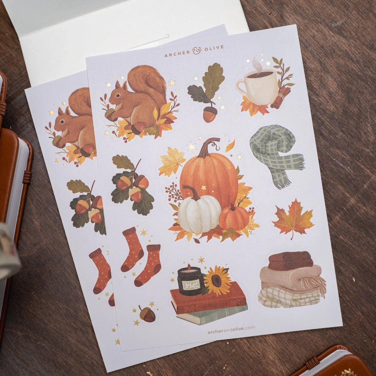 Perfect to add decorative touches to your planners and bullet journals, our high-quality stickers of hand illustrated designs are printed on deluxe matte paper. Each sticker set includes 2 sheets.
Stickers can be super helpful when setting up your monthly or daily bullet journal pages. Use these cute stickers to decorate the pages of your bullet journal, scrapbook, or planner! Plus, our uncoated matte paper stickers are easy to write on with felt tip pens without any smudging.