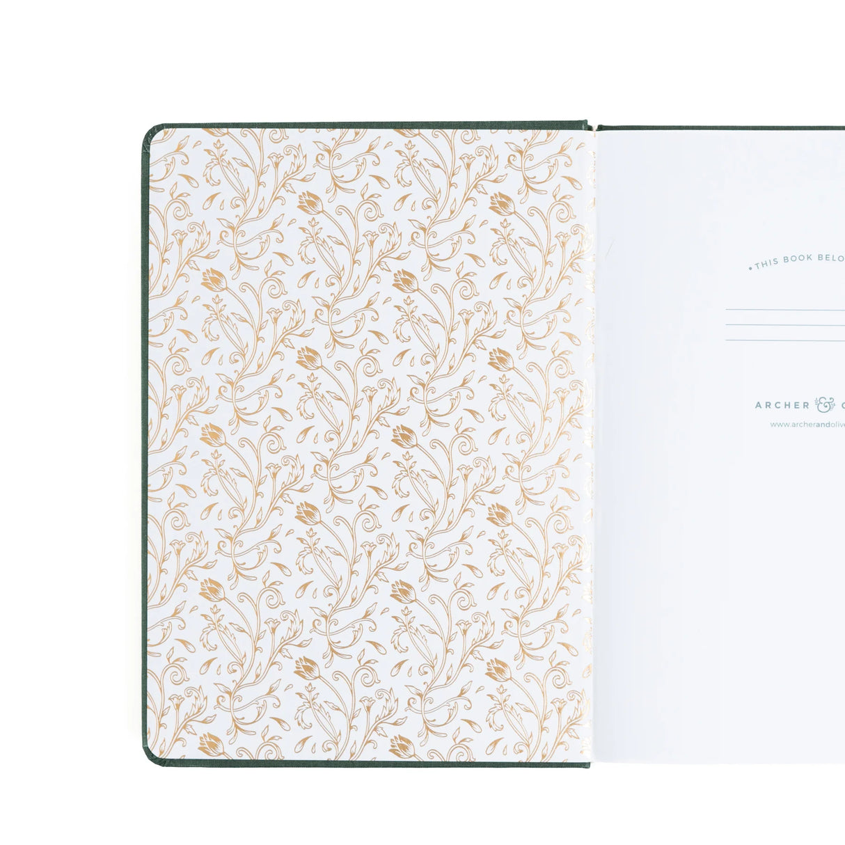 Archer and Olive B5 Antique Floral: Dot Grid Notebook