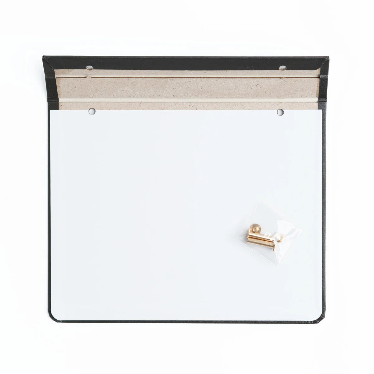 Create your own Notepad with our Notepad Backing + Screws + Box Set. Designed to securely hold your notepad pages with a luxurious finish.
Each set includes:
A sturdy cardboard and vegan leather backing, finished with a gold foiled Archer and Olive logo.
Size: A5
2 gold metal binding screws to secure any Archer and Olive Notepad Refill to the backing.
Durable outer box to store your completed notepad once you create it.
This backing system pairs perfectly with our notepad refills, allowing you to easily a