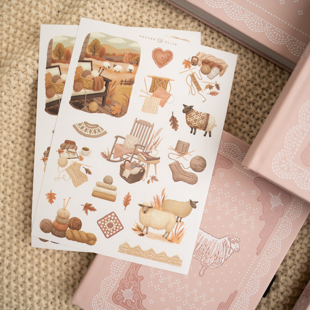 Archer and Olive Sticker Set: Homespun