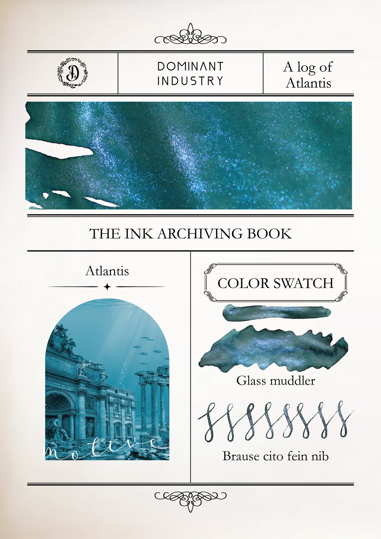 Dominant Industry Pearl Ink 25ml - Atlantis