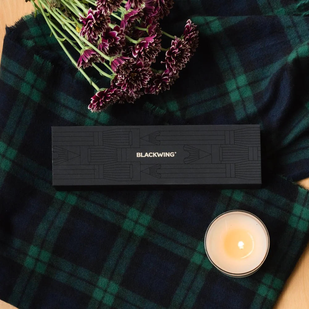 The perfect guide and introduction to Blackwing graphite pencils and accessories. All in one aesthetic and beautiful box set for your desk or an analog gift for the pencil connoisseur, stationery lover, or person in your life that appreciates quality tools.