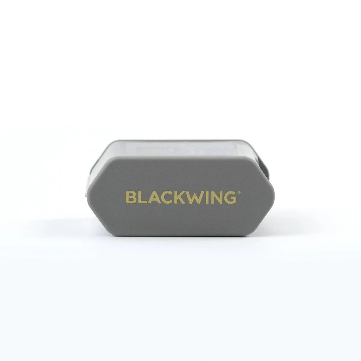 The Blackwing Two-Step Long Point Sharpener creates a sturdy pencil point using a two-step sharpening process. The first hole sharpens the wood, and the second hole precisely sharpens the graphite core, resulting in a strong, sharp point that resists breakage.