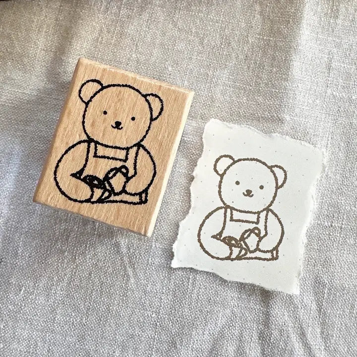 Our adorable Bear wooden stamps are here! Our stamps add a sweet and cute touch to your planner or journal. Add them in your journaling, planning, and memory keeping spreads!
Stamped image is approximately 1.1"x1.3".